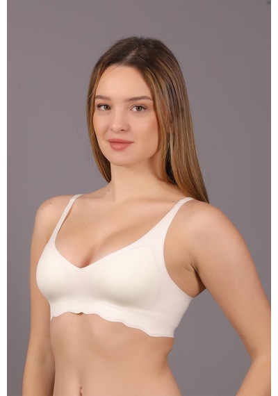 Cotonhause Kadın Lazer Kesim İnce Süngerli Ekru Hayalet Sütyen C0t5n1o633 001