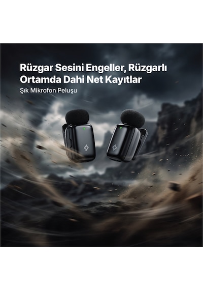 Gomic Mini Tak&çalıştır,gürültü Engelleme,profesyonel 2'li Evrensel Kablosuz Yaka Mikrofon Kit