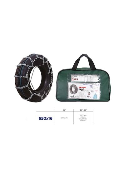 Patinaj - 878 - Zinciri Minibüs Ve Kamyonet Serme 650x16 Zincir Ebatları İçin - Csmo-tex - Resime Bakınız