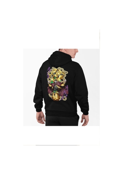 Jojos Bizarre Dio Brando Ön-arka Baskılı Kapşonlu Sweatshirt