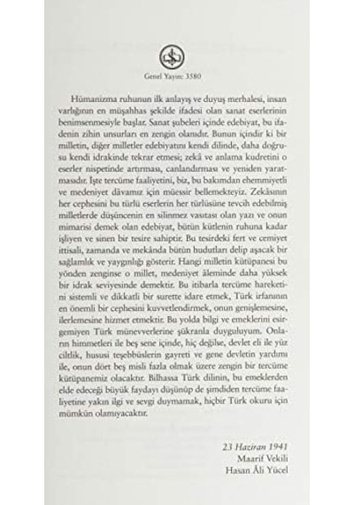 Ars Poetica - Şiir Sanatı: Hasan Ali Yücel Klasikler Dizisi
