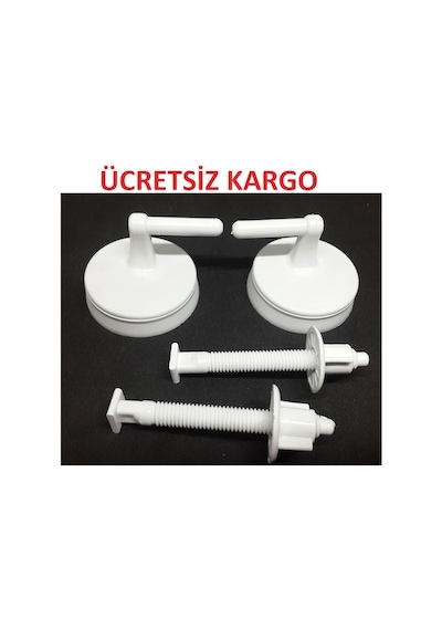 Plastik Klozet Kapak Montaj Vidası Seti Yeni Tip