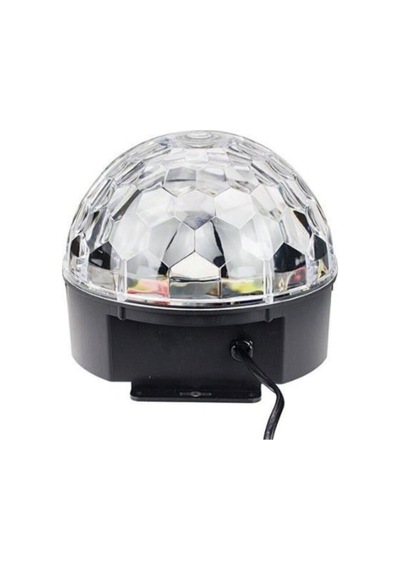 Disko Topu Rgb Ledli Bluetooth Hoparlör Sese Duyarlı -kumandalı Beyaz
