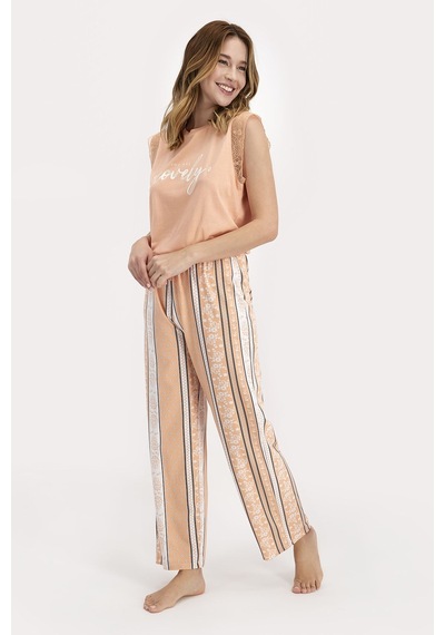 Arnetta Lovely Koyu Yavruağzı Kadın Kısa Kol Pijama Takımı 5274-26468 Koyu Yavruağzı Arnetta Lovely Koyu Yavruağzı Kadın Kısa Kol Pijama Takımı 5274-26468 Koyu Yavruağzı