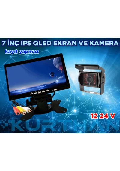 7'' Qled Ips Ekran Ve 1 Adet Metal Kasa Kamera 12 - 24 V