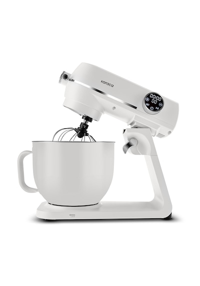 Karaca Multichef Artisan Renkli Hazneli Digital Ekran Tam Döküm Hamur Yoğurma Makinesi Cream 1800w 7l