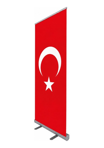 Türk Bayrağı Baskılı Roll Up Banner 100x200cm Diğer