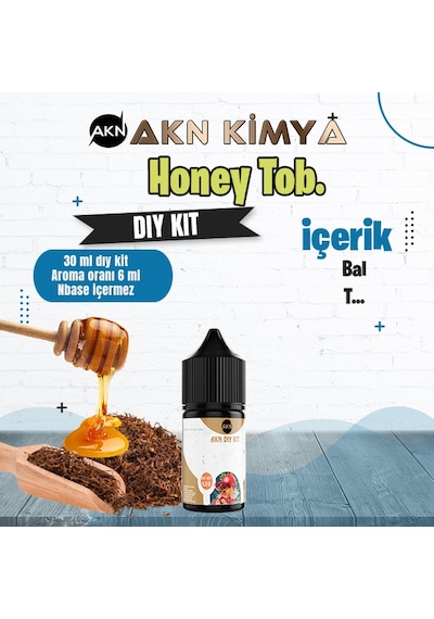 Honey Tob Dıy Kit Gıda Aroması %20 Oranda Aroma İçerir Hazır Değildir 30 Ml