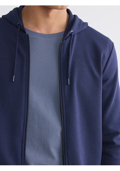 Lcwaıkıkı Basic Lacivert Erkek Fermuarlı Sweatshirt