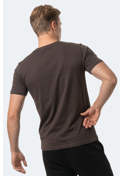 Slazenger Rosalva In Erkek Koyu Kahve Tişört Kahverengi