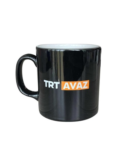 Avaz Logolu Siyah Kupa Acı Kahve