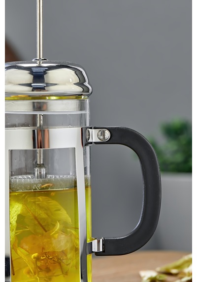 Cooker 350 Ml Cam French Press Gümüş