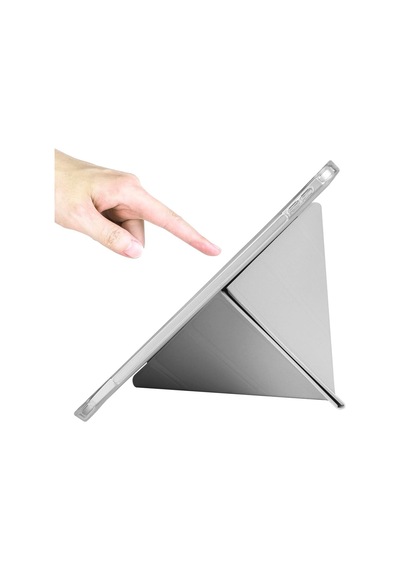 İpad 11.nesil 11" Ve 10.nesil 10.9" Uyumlu, Trifold Standlı, Silikon Arka Korumalı Kılıf. Klasik