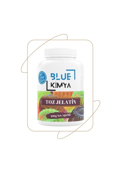 Blue Kimya Jelatin Toz Helal Sığır Jelatini Gelatin Powder 100 G