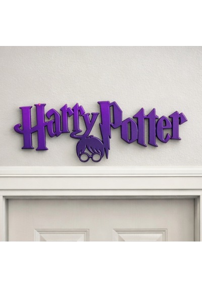 Harry Potter Logo Standı Dekoratif Masa Üstü & Duvar Süsü 194x67x15 Mm 194 X 67 X 15 Mm