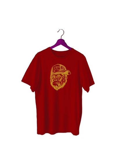 Bluu Swag Sporcu T-Shirt Bisiklet Yaka (528819360) Bordo