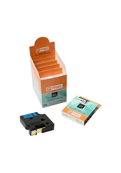 Dymo D1 Muadili Etiket Plastik Yeşil - 12 Mm X 7 Mt - 45019 - Eko Paket 5 Li