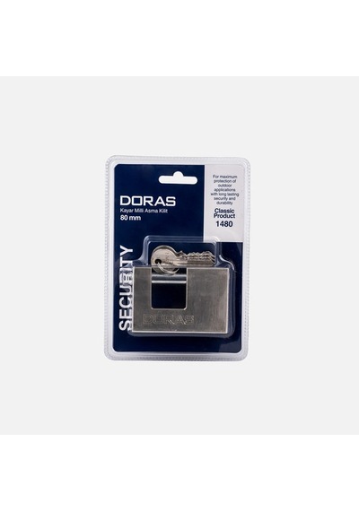 Doras 80mm Döküm Asma Kilit Saten-kayar Milli