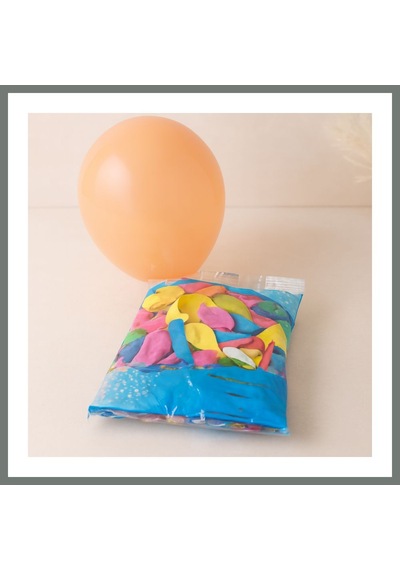 Bezos 100'lü Lateks Balon 14 Cm Mmbz Çok Renkli
