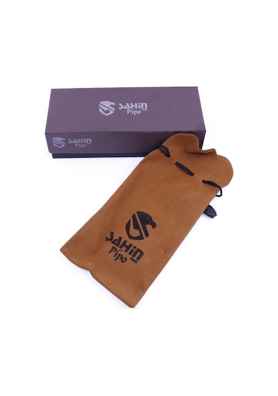 Şahin Sarı Yıldız Bent Billiard 9mm Filtreli Akrilik Saplı Pipo Mod L-10 247787
