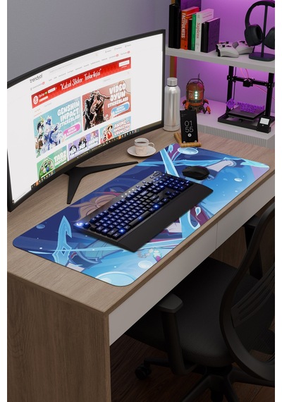 Childe Genshin Impact Anime Gacha V1 - 90x40 Xxl Gaming Mouse Pad Fare Altlığı