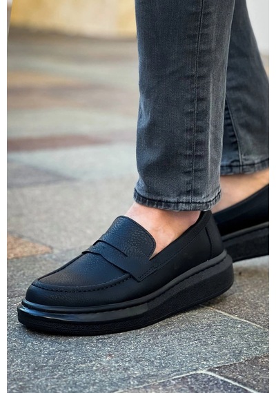Chekich Robert - Rs615 Siyah Erkek Loafer Ayakkabı Sıyah St