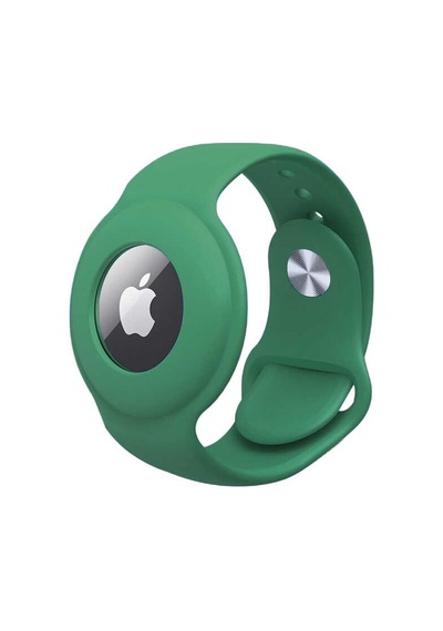 Apple Uyumlu AirTag Anahtarlık Mkst Kordon-yeşil