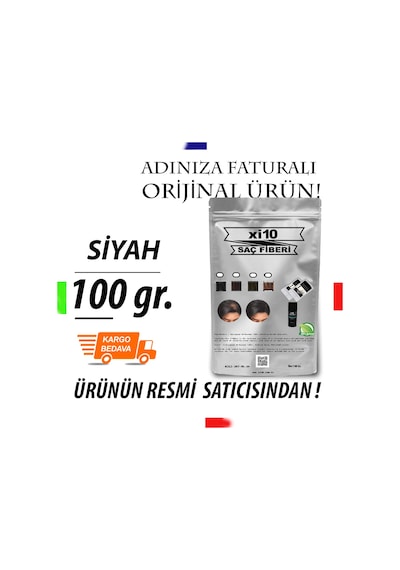 Xi10 100 Gr. Saç Tozu Siyah Jaja Topik