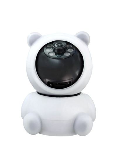 Panda Görünümlü 360 1080p Ip Güvenlik Kamerası Gece Görüşlü Bebek Bakıcı Ip Wifi Kamerası