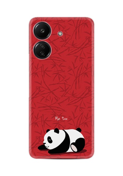 Xiaomi Redmi 13c Kılıf Desenli Silikon Platinium Series Sleeping Panda 1810
