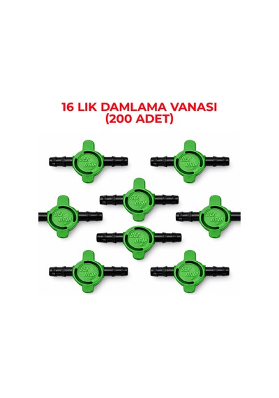 16 Mm Damlama Vanası 200 Adet Bahçe Sulama Hortum Vanası