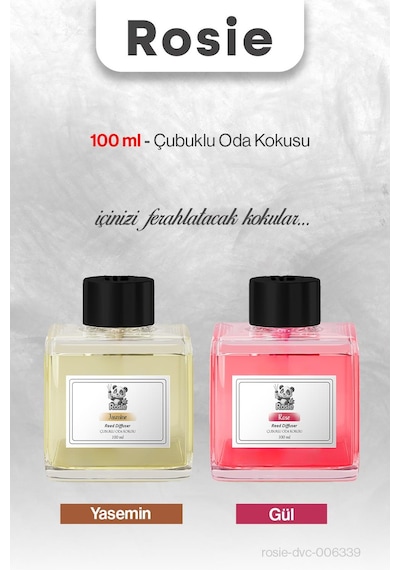 Rosıe Yasemin Ve Gül Çubuklu Oda Kokusu 100 Ml Fresh