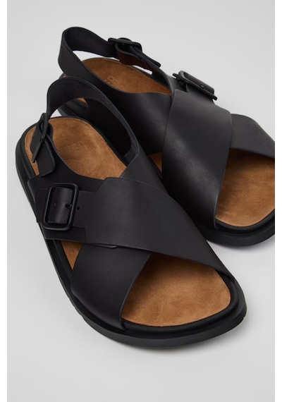Camper Lluc Sandal Erkek Kahverengi Deri Sandalet-14029