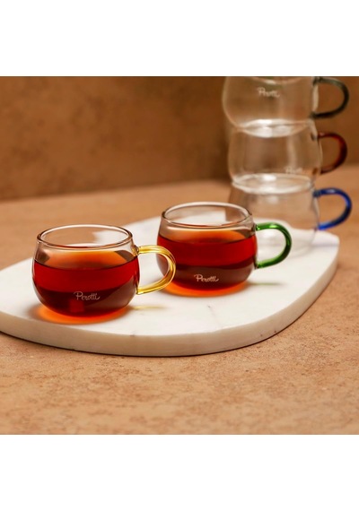 Cozy 6 Parça Cam Kupa 150 Ml Beyaz - Çok Renkli