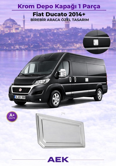 Fiat Ducato Depo Kapağı 2014- Paslanmaz Çelik