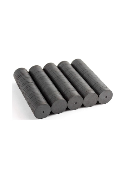 300 Adet 14X3 Yuvarlak Ferrit Mıknatıs, Süsleme Mıknatısı Magnet
