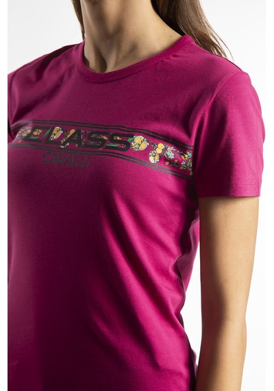 CAVALLI CLASS Kadın  T'shirt CLC7429 Pembe