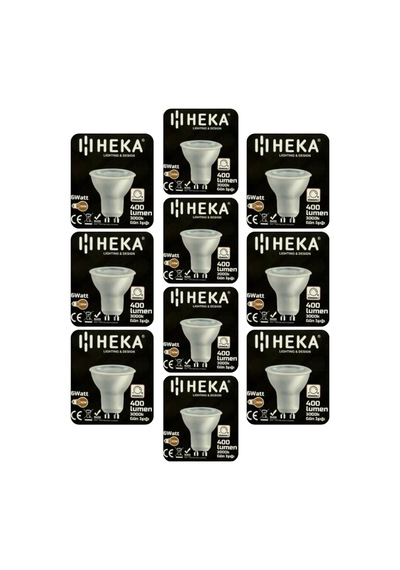 Tr 6w 50w 3000k Sarı Işık Gu10 Duylu Dim Edilebilir Led Spot Ampul, 10 Adet Diğer