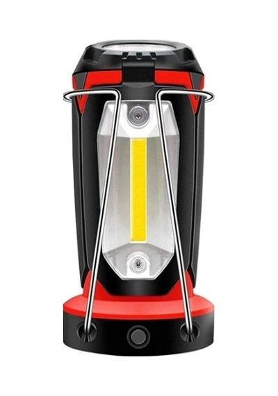 P-8801 Şarjlı Katlanabilir 3xcob Led+ 3w Led Çok Fonksiyonlu Kamp Feneri