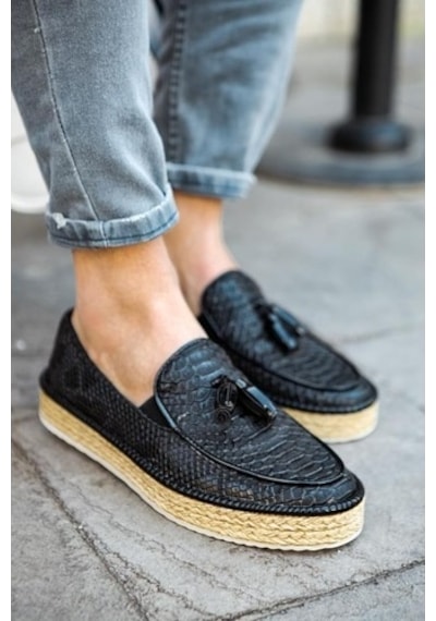 Chekich Ch119 Croco Bt Erkek Ayakkabı Sıyah