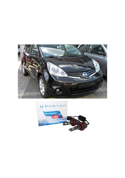 Nissan Note Led Xenon Uzun + Kısa Far Ampulü H4 Ultimate Yeni Seri Beyaz 2006-2012
