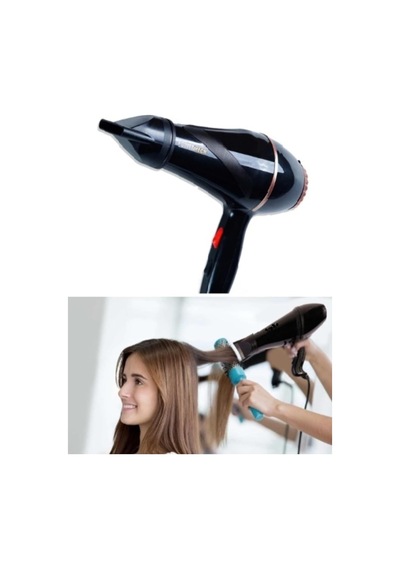 Tr 2500 W Vigo Başlıklı Profesyonel Kuaför Fön Ve Saç Kurutma Makinesi Ve Vigo Başlık Siyah