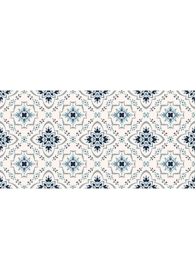Yer Kaplama Zemin Kaplama Folyosu 65x130 Cm Talevera Pattern