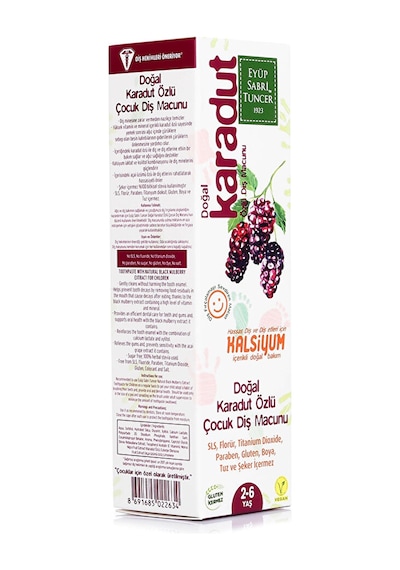 Doğal Karadut Özlü Diş Macunu 60 Ml 4 Adet