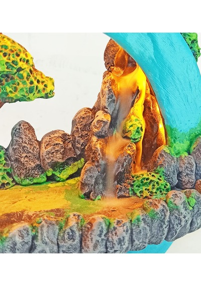 Işıklı Tütsülüklü Hayal Çemberi Geriakış Tütsülük Gece Lambası M Amber