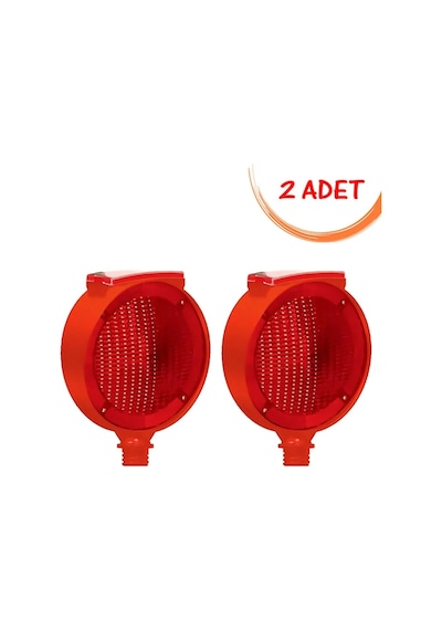 Evelux Flaşörlü Uyarı Lambası Solar Ledli Flaşör Lamba Uyarıcı Flaşörü Kırmızı Evelux 11816 Fl K 2 Adet