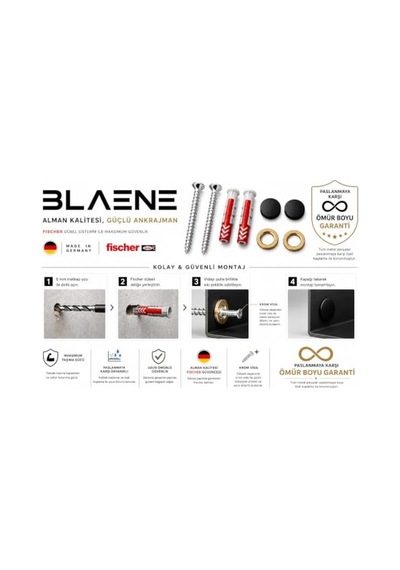 Blaene Bth-001 Köşe Duş Rafı, Mat Siyah, 304 Paslanmaz Çelik, Drenaj Delikli Çok Renkli