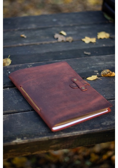 Kişiye İsme Özel Hakiki Deri A5 Defter / Ajanda Rose