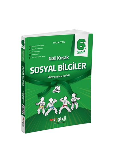 Gizli Yayınları 2025 6. Sınıf Sosyal Bilgiler Değerlendirme Föyleri Gizli Kuşak Serisi