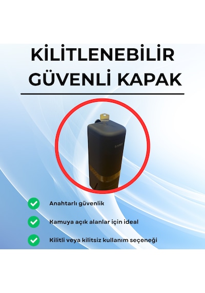 Mulpex 480 Ml Siyah Duvara Monte Sıvı Sabun Dispenseri Premium Kalite Abs Gövde, Anahtarlı, Şık Ve Güvenli Siyah